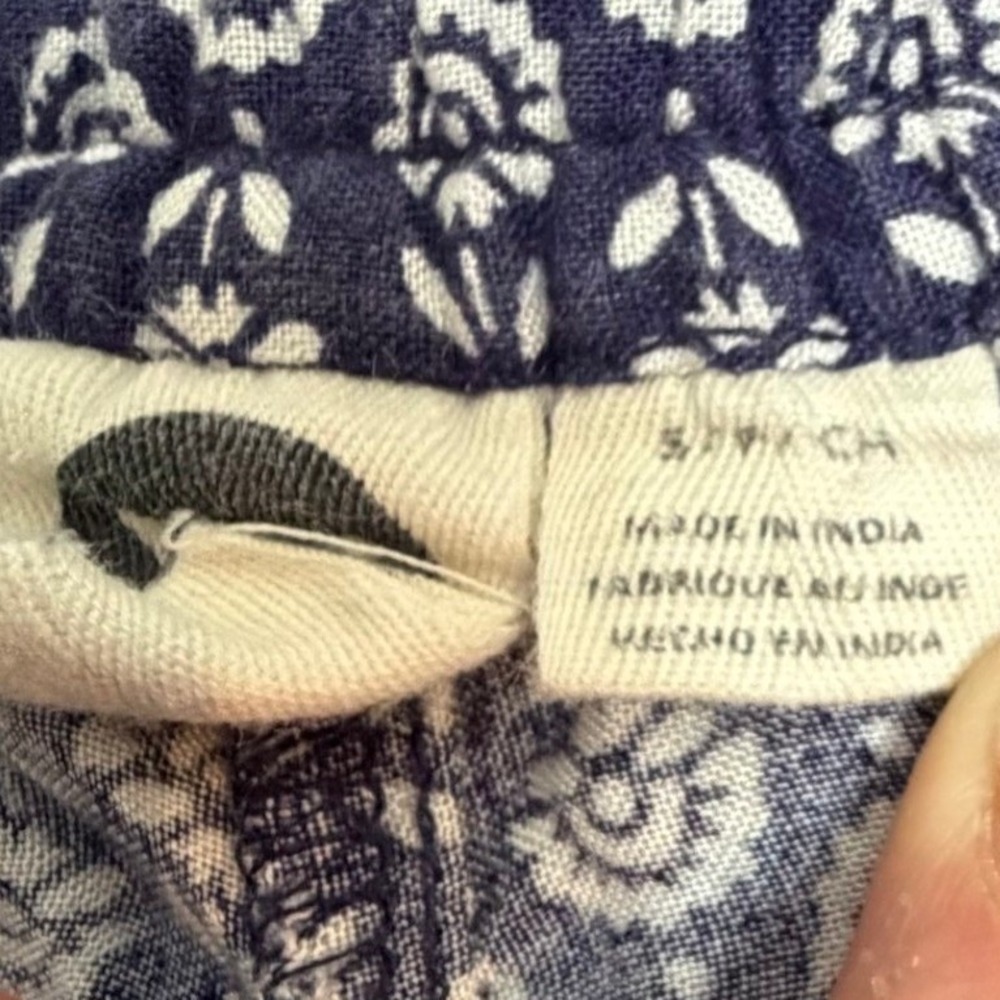 Roxy Purple White Floral Paisley Boho Beach Lounge Pants‎ Drawstring Small - Picture 5 of 11